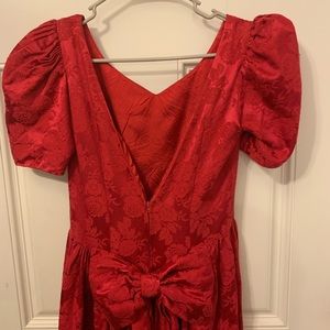 Vintage red dress homemade